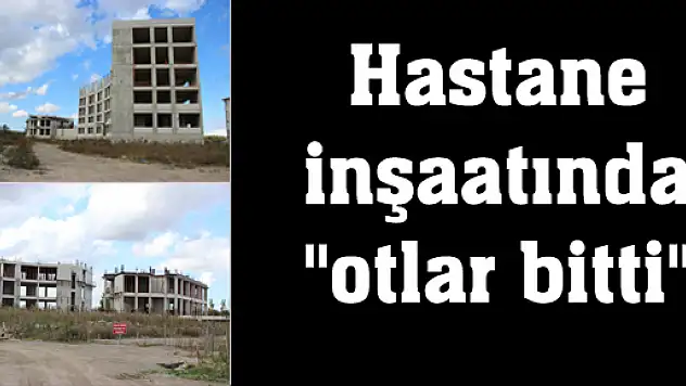 Hastane inşaatında 'otlar bitti'
