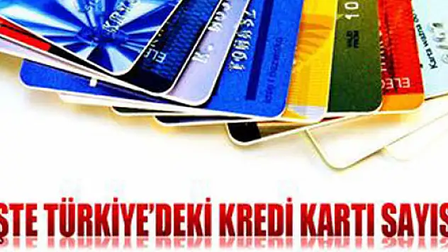 Türkiye'de 56,7 milyon kredi kartı var