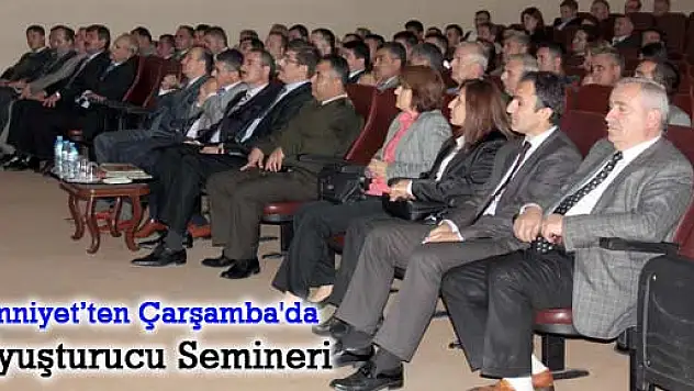 Emniyet'ten Çarşamba'da Uyuşturucu Semineri