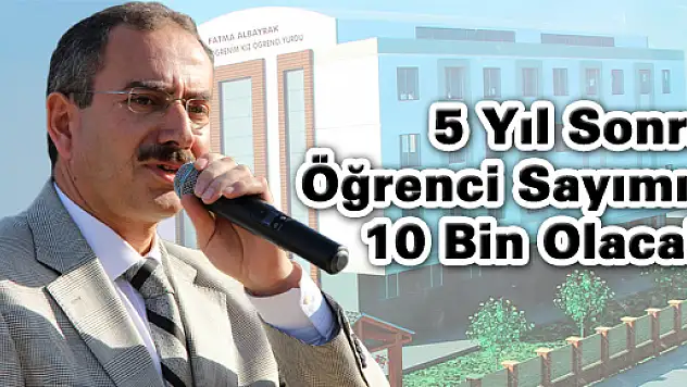 DÜNDAR, 5 YIL SONRA ÇARŞAMBA'NIN ÜNİVERSİTE ÖĞRENCİSİ SAYISI 10 BİN OLACAK