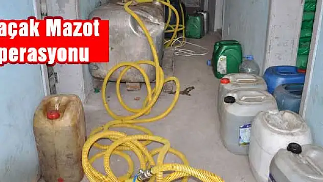 Çarşamba'da Kaçak Mazot Operasyonu