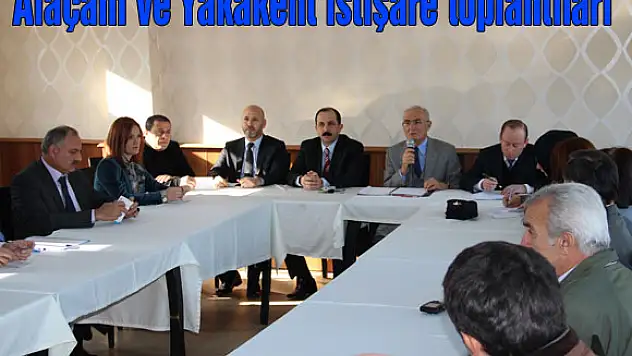 Alaçam ve Yakakent istişare toplantıları