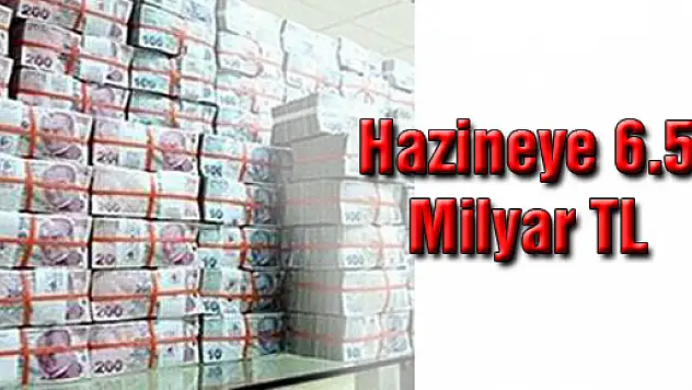 Tapudan hazineye 6.5 milyar lira TL gelir