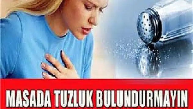 Tuz, İnme ve Kalp Krizinin Tetikçisi