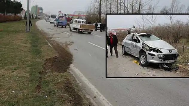 ÇARŞAMBA'DA TRAFİK KAZASI : 1 YARALI