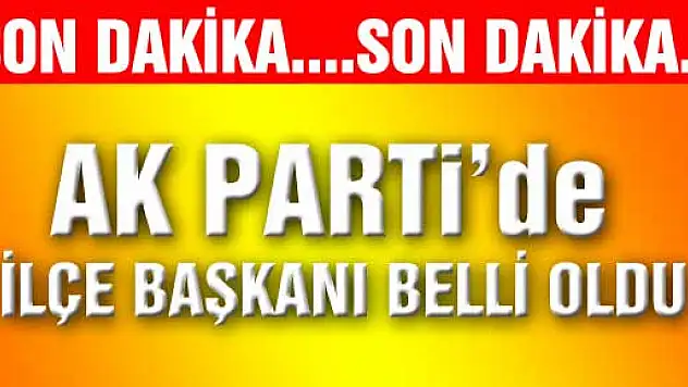 AK Parti' de İlçe Başkan Anıl Seyfi Arslan