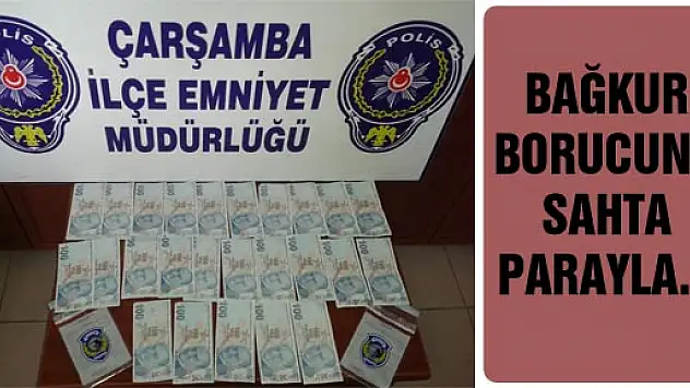 ÇARŞAMBA' DA 100'LÜK 2.500 TL SAHTE BANKNOTLAR ELE GEÇİRİLDİ...