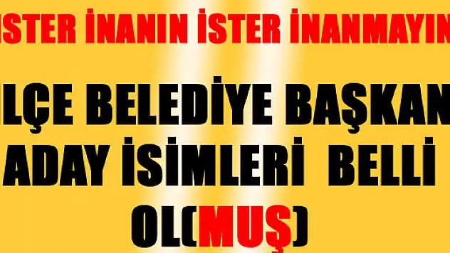 SAMSUN ADAY İSİMLERİ BELLİ OL(MUŞ)