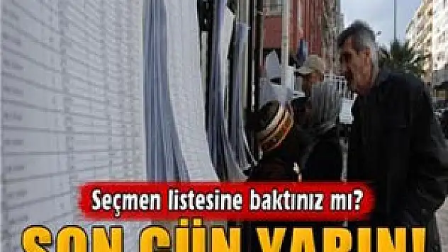 Seçmen listeleri askıdan indiriliyor