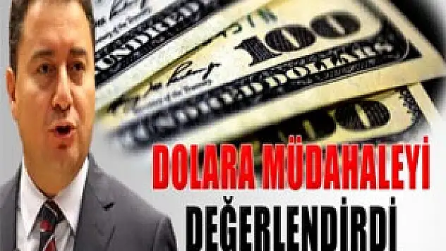 Ali Babacan dolara müdahaleyi değerlendirdi