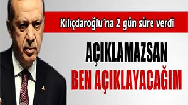 Başbakan Erdoğan'dan Kemal Kılıçdaroğlu'na hodri meydan
