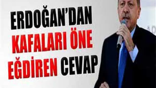 Erdoğan cevabı verdi, kafalar öne eğildi