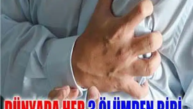 Dünyada her üç ölümden biri kalp krizinden meydana geliyor
