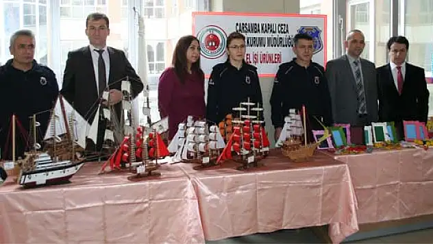 Hükümlülerin El İşi Sanatları sergisi Adliye' de açıldı