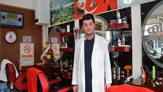SYDV'den Aldığı Destekle Berber Dükkanı Açtı