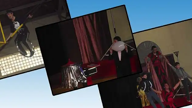 Sirk gösterisi izleyenleri büyüledi