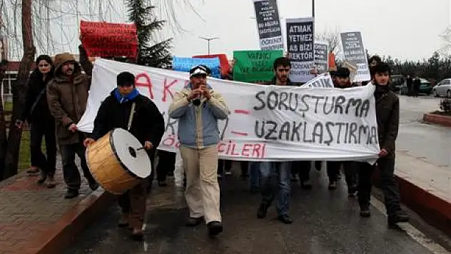 OMÜ'lü öğrencilerden geri dönüş eylemi