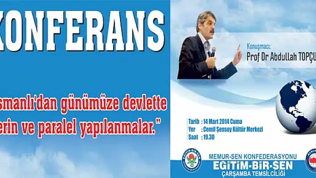 Eğitim Bir-Sen'den 'Derin ve Paralel yapılanma' konferansı