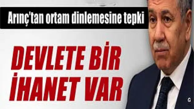 Arınç: 'Kimin işine yaradığına bakın'