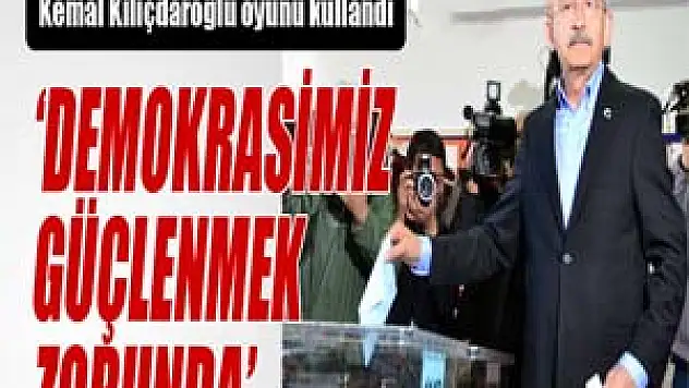 Kılıçdaroğlu, oyunu Çukurambar Arjantin İlkokulu'nda kullandı