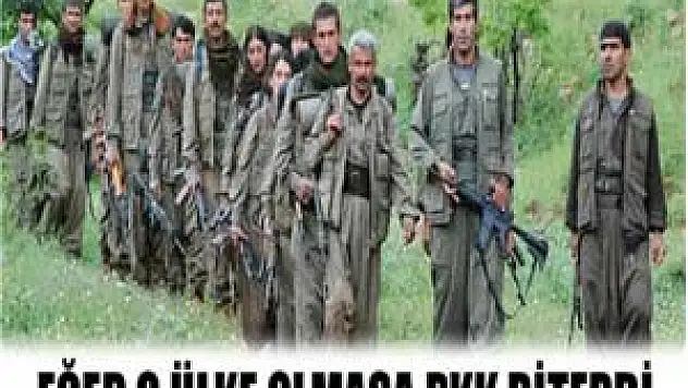 Eğer o ülke olmasaydı PKK biterdi