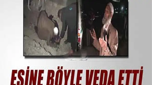 Trafik kazasında vefat eden eşe veda