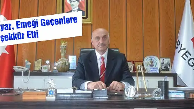 Bayar, emeği geçenlere teşekkür etti