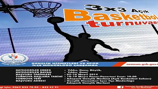 Açık Hava'da Basketbol Turnuvası Başlıyor