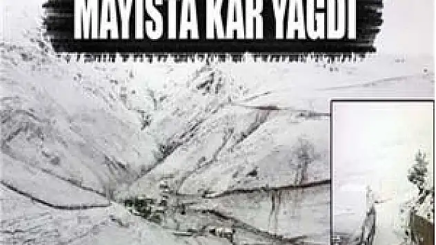 Giresun'da yaylalara mayıs karı yağdı