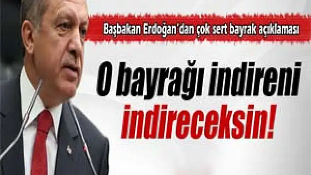 Başbakan Erdoğan: 'O bayrağı indireni, indireceksin'