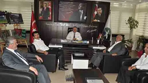 Ankara Kocatepe Camii İmam-Hatibi İsmail COŞAR'ın Başkan Belur Ziyareti