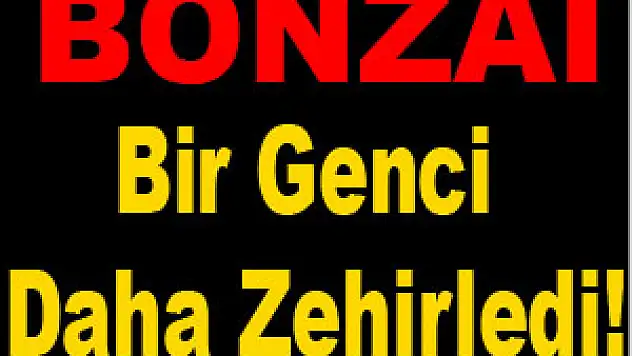 Bonzai Bir Genci Daha Zehirledi!