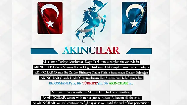 Akıncılar'dan Çin'e siber saldırı