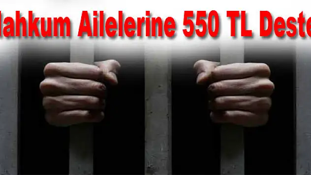 Mahkum Ailelerine 550 TL Destek