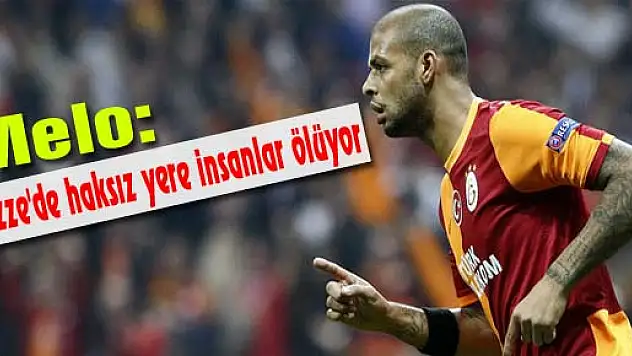 Melo: Gazze'de haksız yere insanlar ölüyor