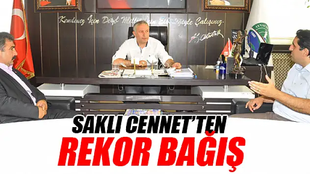 Saklı Cennet'ten Kızılay'a Rekor Kan Bağışı