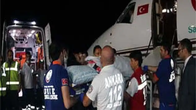 Gazzeli yaralılar Türkiye'ye getirildi