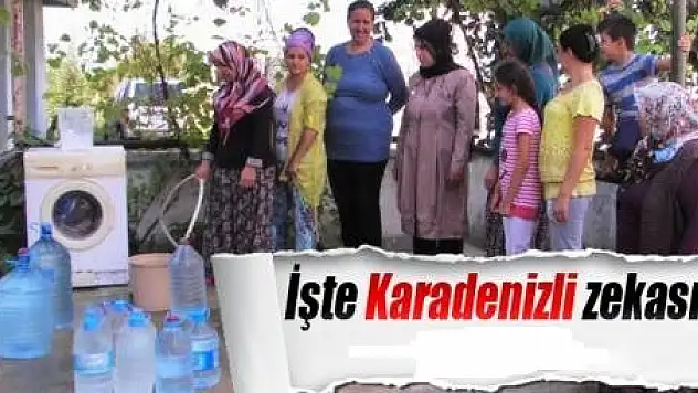 Karadenizliden ilginç çözüm
