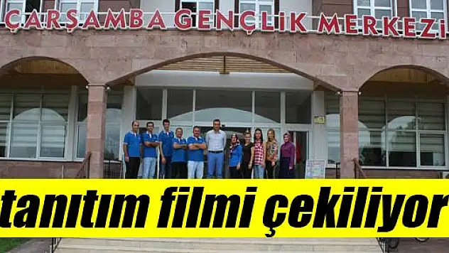 Gençlik Merkezine tanıtım filmi çekiliyor