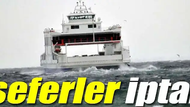 BUDO ve İDO'da seferler iptal