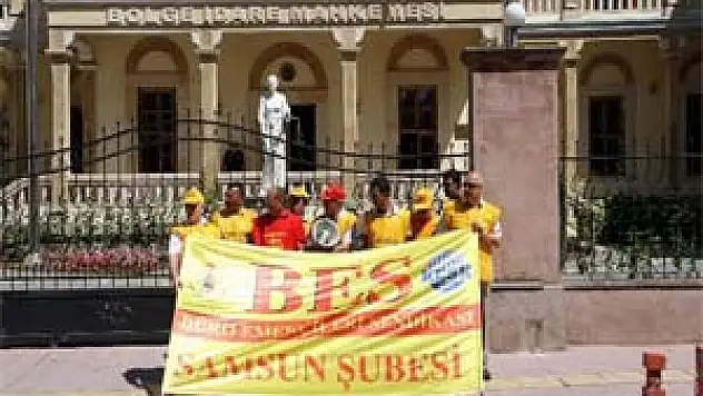 SAMSUN'DA EYLEM: 'EMEĞE SAYGI İSTİYORUZ'