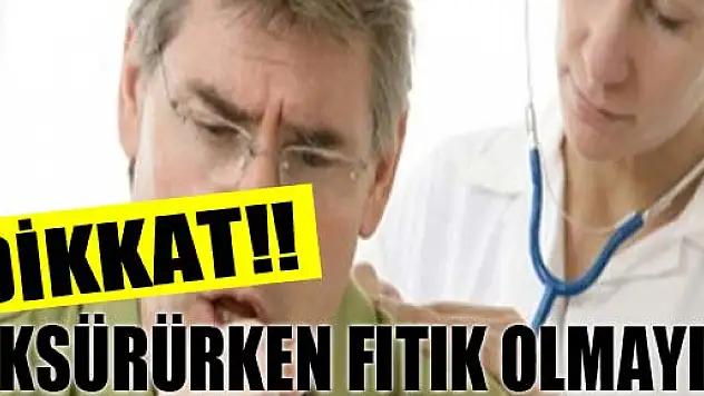 Öksürürken fıtık olmayın
