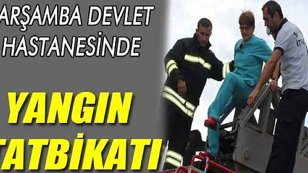 GENÇARŞAMBA DEVLET HASTANESİNDE TATBİKAT...