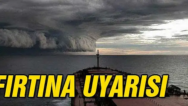Meteoroloji'den 'Tam Fırtına' Uyarısı