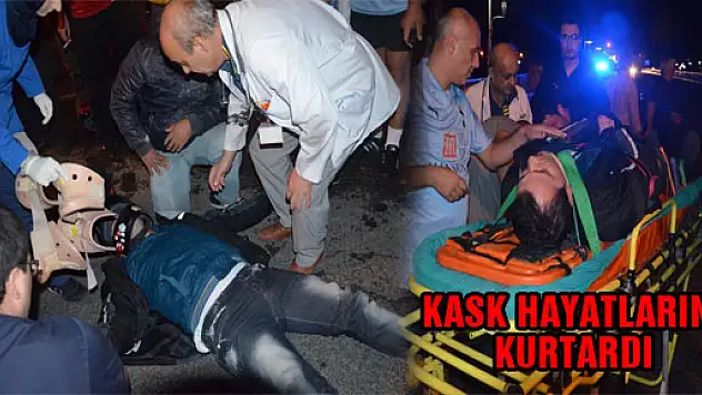 KASK HAYATLARINI KURTARDI