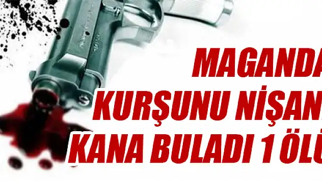 MAGANDA KURŞUNU NİŞANI KANA BULADI: 1 ÖLÜ