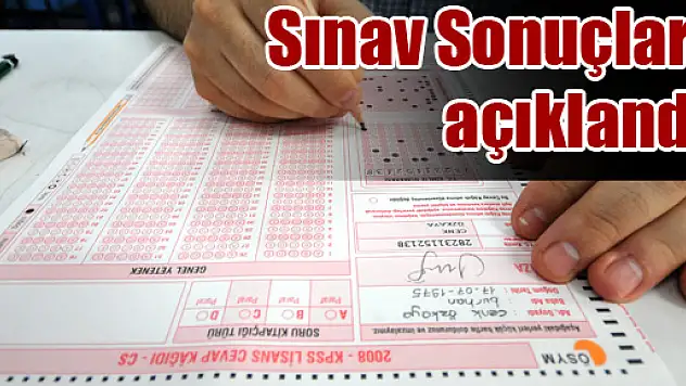 KPSS Sonuçları açıklandı