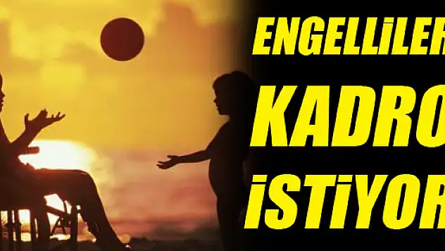 'Engelliler 25 bin kadro' istiyor