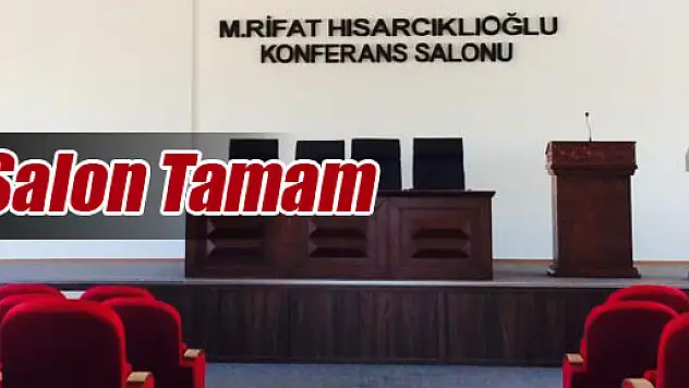 ÇARŞAMBA TSO'DA KONFERANS SALONU HAZIR