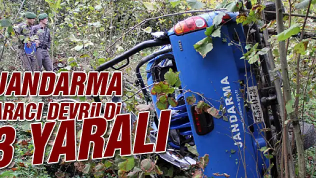 Jandarma Aracı Uçuruma Yuvarlandı: 3 Asker Yaralı